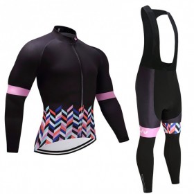 Completo Maglia ML + Pantaloncino con bretelle ML 2017 CCC Liv Donna N006